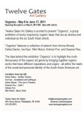 Organics, Twelve Gates Art Gallery, Philadelphia