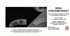 Pacific Asia Museum, India Contemporary Group Show